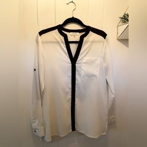 Long sleeve white blouse from Calvin Klein size small